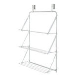 3 - Tier Over Door Towel Drying Rack - Space - Saving Stainless Steel Hanger - folding drying rack - Hurbane Home