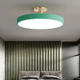 Lampsmodern-UK Circular LED Semi-Flush Ceiling Light 12in Acrylic