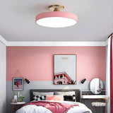 Lampsmodern-UK Circular LED Semi-Flush Ceiling Light 12in Acrylic