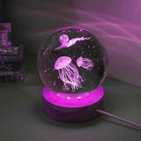 3D Jellyfish Lamp Night Light - Mesmerizing Ambient Decor with Realistic Motion - Jellyfish Lava Lamp - Hurbane Home