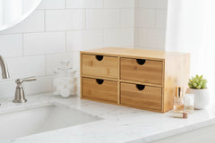 4 Drawer Bathroom Vanity Storage Organizer - Maximize Space & Order - Bathroom Vanity Organizer - Hurbane Home