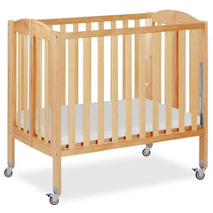 4 in 1 Convertible Wooden Baby Crib with Wheels - Compact, Portable Design - Wooden Baby Crib - Hurbane Home