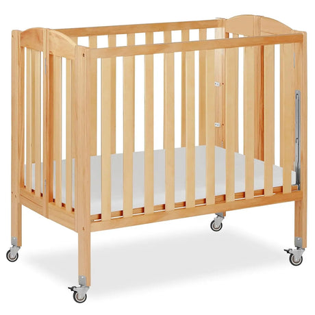 4 in 1 Convertible Wooden Baby Crib with Wheels - Compact, Portable Design - Wooden Baby Crib - Hurbane Home