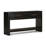 Four Hands Suki Burnished Black Console Table with Drawers