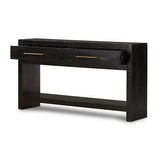 Console Table with Natural Oak Finish for Modern Entryway or Living Room