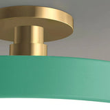 Lampsmodern-UK Circular LED Semi-Flush Ceiling Light 12in Acrylic