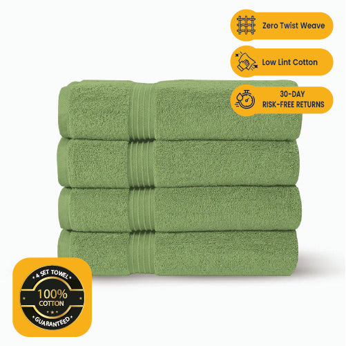 Premium Bath Towel Sets – Large, Absorbent, Beautiful Colors & Ultra Fluffy | Set of 4 and 8-Pieces