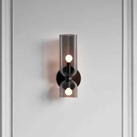 Elenorra Bello Wall Lamp Double Glass Shades, 5.5in x 13.8in