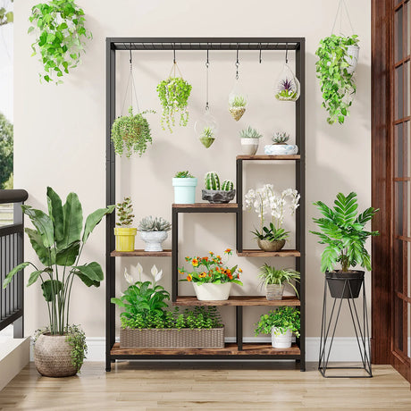 5 tier plant stand indoor for living room or balcony display
