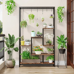 5 Tier Plant Stand - Tribesigns Indoor Ladder Shelf for Plants - Hurbane Home