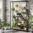 5 tier plant stand holding multiple indoor potted plants
