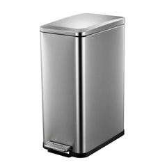 50L Kitchen Trash Can - Stainless Steel, Touchless, for Odor - Free Cleanliness - Stainless Steel Garbage Can - Hurbane Home