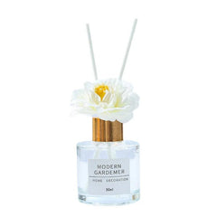 50ml Frosted Glass Rose Reed Diffuser - Aromatic Home Ambiance Solution - oil reed diffuser - Hurbane Home