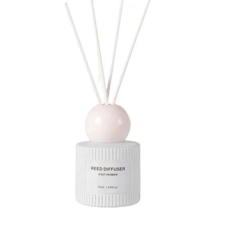 50ml Frosted Glass Rose Reed Diffuser - Elegant Home Fragrance Solution - oil reed diffuser - Hurbane Home