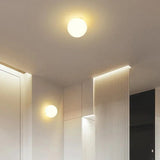 Elenorra Globa Ceiling Lamp 4.7in White Glass Gold Base