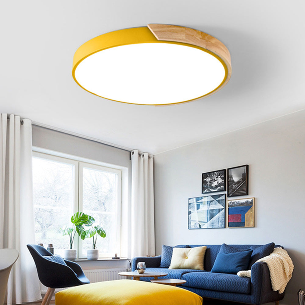 Lampsmodern-UK Colorful Simple LED Round Ceiling Light Flush Mount