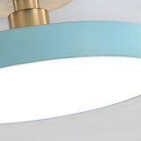 Lampsmodern-UK Circular LED Semi-Flush Ceiling Light 12in Acrylic