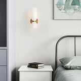 Elenorra Bello Wall Lamp Double Glass Shades, 5.5in x 13.8in