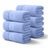6 - Piece Bath Sheet - 100% Cotton, Ultra - Absorbent, 550 GSM Extra Large Towels - Bath Towels - Hurbane Home