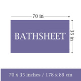 6 - Piece Bath Sheet - 100% Cotton, Ultra - Absorbent, 550 GSM Extra Large Towels - Bath Towels - Hurbane Home