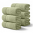 6 - Piece Bath Sheet - 100% Cotton, Ultra - Absorbent, 550 GSM Extra Large Towels - Bath Towels - Hurbane Home