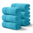 6 - Piece Bath Sheet - 100% Cotton, Ultra - Absorbent, 550 GSM Extra Large Towels - Bath Towels - Hurbane Home