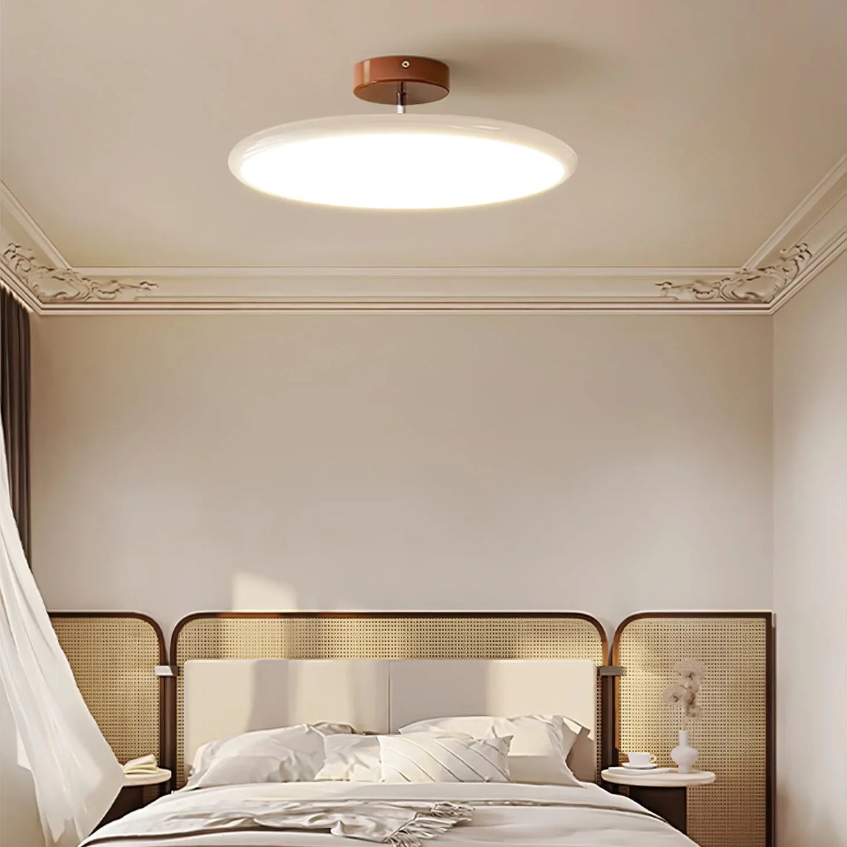 Lola Adjustable Circular Ceiling Lamp Nordic Modern Acrylic Shade