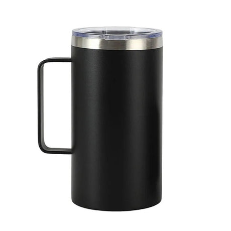 680ml Coffee Cup - Stainless Steel Insulated Travel Mug With Handle - Stainless Steel Coffee Mug - Hurbane Home
