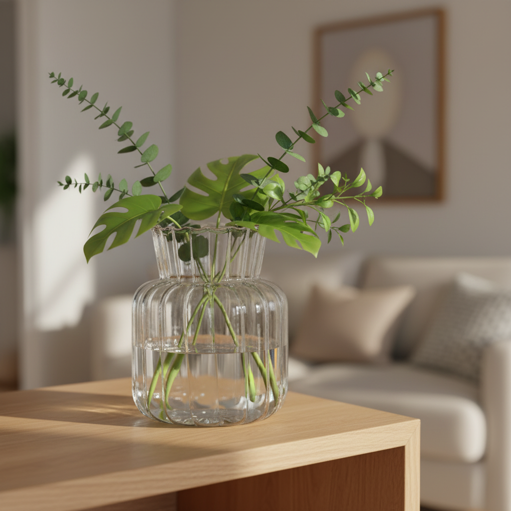 Clear Bud Vases – Nordic Transparent Glass Hydroponic Plant Bottle Decor