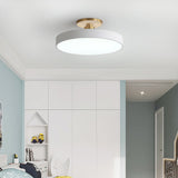Lampsmodern-UK Circular LED Semi-Flush Ceiling Light 12in Acrylic
