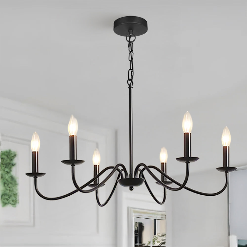 Lampsmodern-UK Simple Modern Iron Pendant Light, 34.6in Dia x 15in