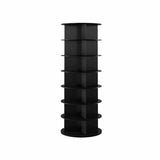 7 Tier Rotating Shoe Rack – 360° Spinning Tower Organizer Black - Spinning Shoe Rack - Hurbane Home