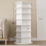 7 Tier Rotating Shoe Rack – 360° Spinning Tower Organizer White - Spinning Shoe Rack - Hurbane Home