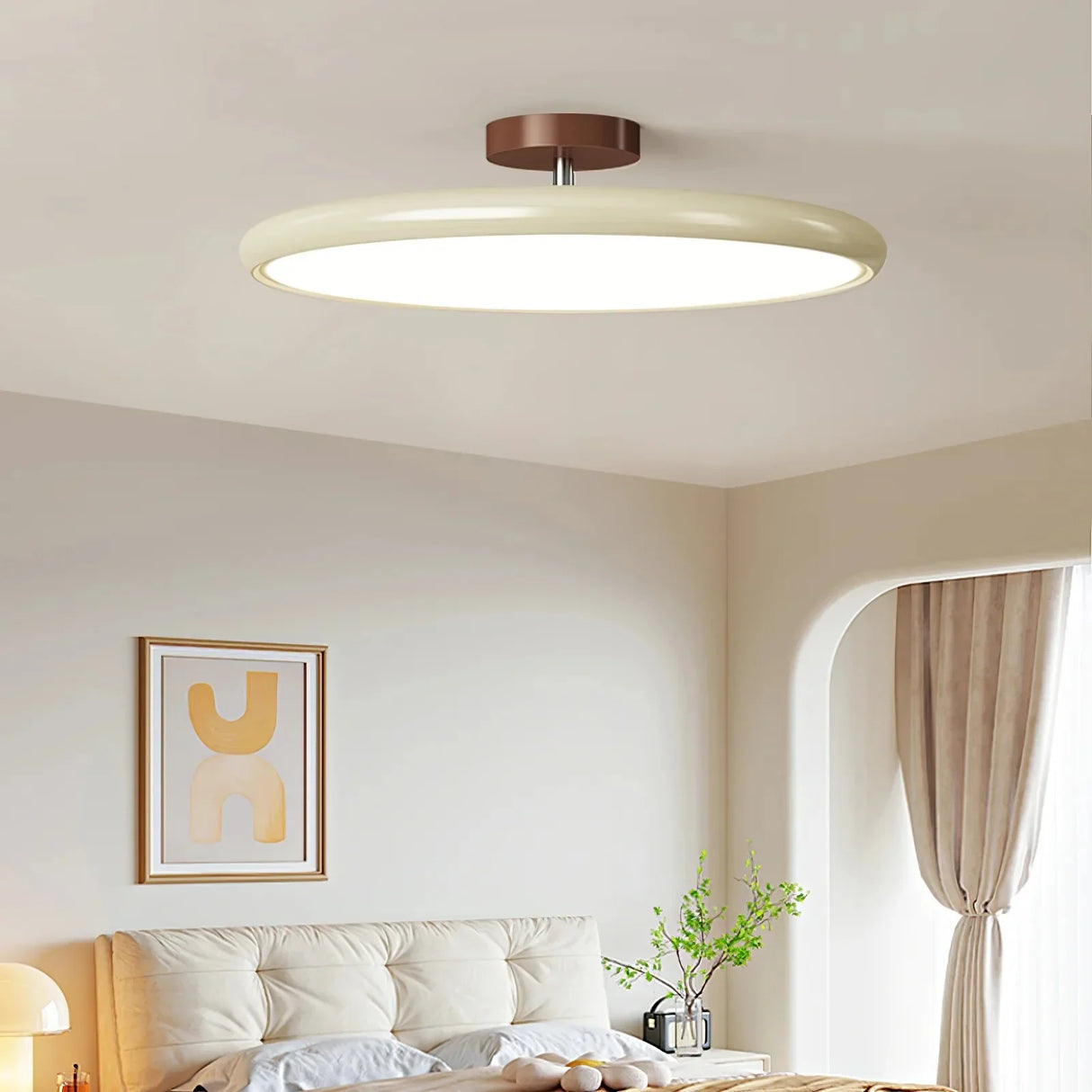 Lola Adjustable Circular Ceiling Lamp Nordic Modern Acrylic Shade