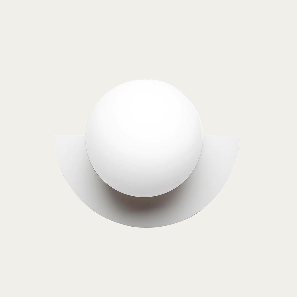Linus Minimalist Colorful Glass Globe Wall Light Modern Sconce