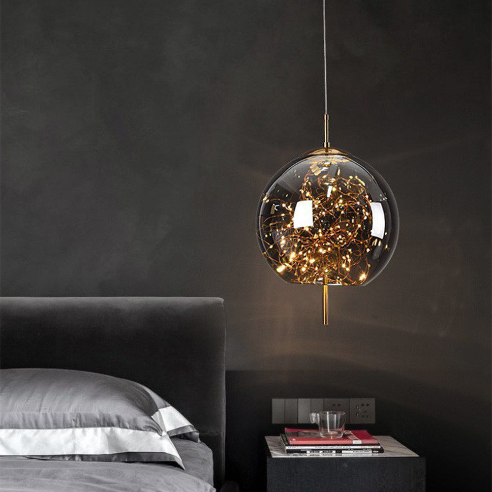 Lampsmodern-UK Nordic Luxury LED Glass Pendant Light