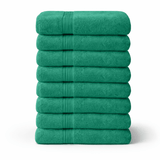 8 - Piece Large Bath Towels - Cotton Towel Set, 550 GSM, Soft & Absorbent - Bath Towels - Hurbane Home