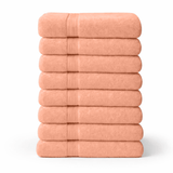8 - Piece Large Bath Towels - Cotton Towel Set, 550 GSM, Soft & Absorbent - Bath Towels - Hurbane Home
