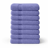 8 - Piece Large Bath Towels - Cotton Towel Set, 550 GSM, Soft & Absorbent - Bath Towels - Hurbane Home