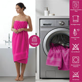 8 - Piece Large Bath Towels - Cotton Towel Set, 550 GSM, Soft & Absorbent - Bath Towels - Hurbane Home