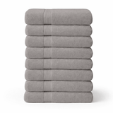 8 - Piece Large Bath Towels - Cotton Towel Set, 550 GSM, Soft & Absorbent - Bath Towels - Hurbane Home