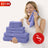 8 - Piece Luxury Cotton Towel Set – Soft & Quick - Dry Bath Towels - 8 piece Towels - Hurbane Home