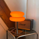 Elenorra Spinetta Retro Table Lamp Double Glass 11in H 7.1in