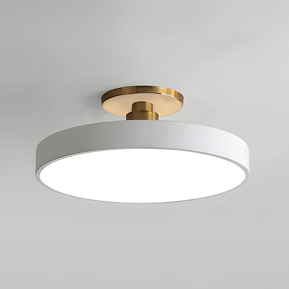 Lampsmodern-UK Circular LED Semi-Flush Ceiling Light 12in Acrylic