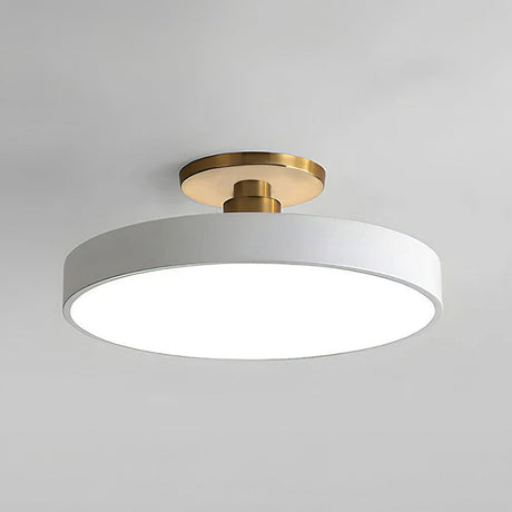 Lampsmodern-UK Circular LED Semi-Flush Ceiling Light 12in Acrylic