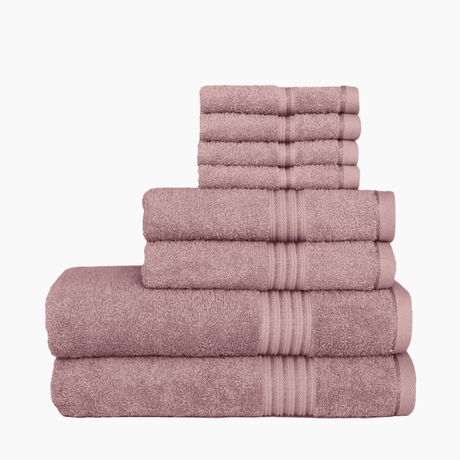 8-Piece Luxury Cotton Towel Set – Soft, Quick-Dry & Absorbent