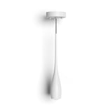Water drop pendant light detail with clean sculptural silhouette