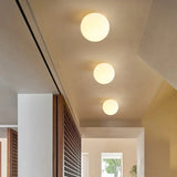 Elenorra Globa Ceiling Lamp 4.7in White Glass Gold Base