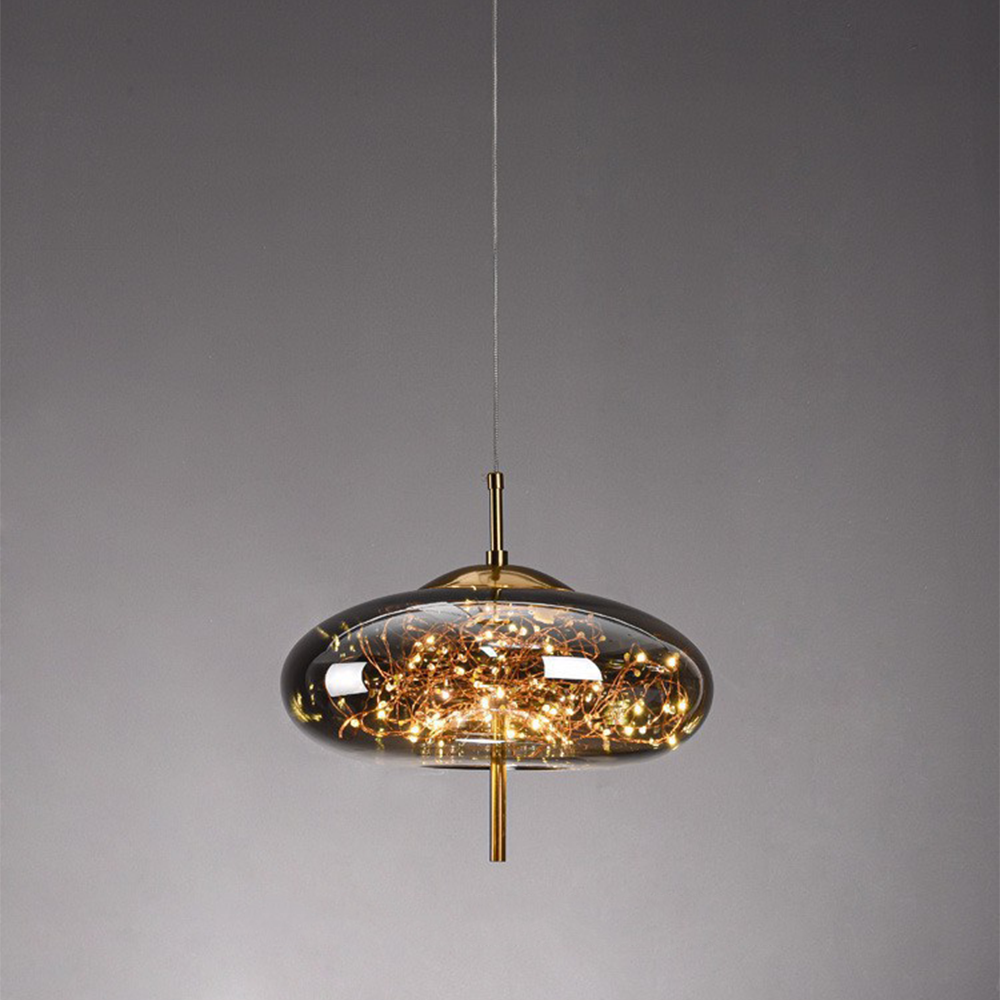Lampsmodern-UK Nordic Luxury LED Glass Pendant Light