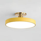 Lampsmodern-UK Circular LED Semi-Flush Ceiling Light 12in Acrylic